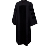 Doctoral Black Velvet Gown