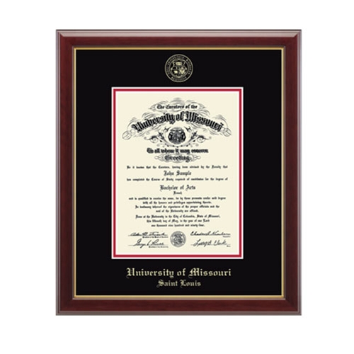 UMSL Embossed Gallery Diploma Frame