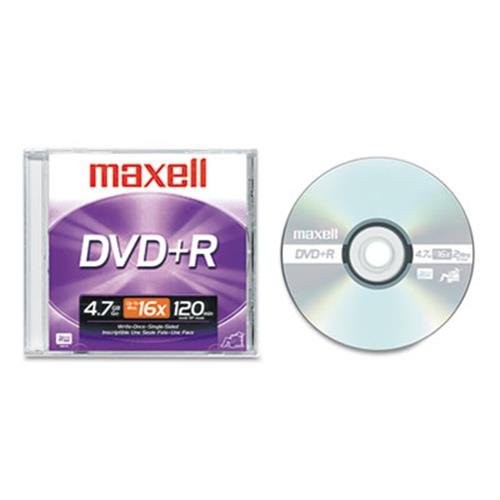 Maxell 4.7GB 16X DVD+R Single Jewel Case Disc