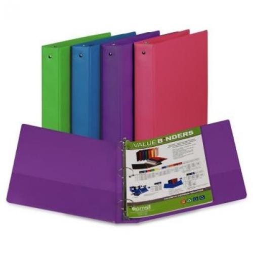 Assorted Colors 2" Round Ring Binder