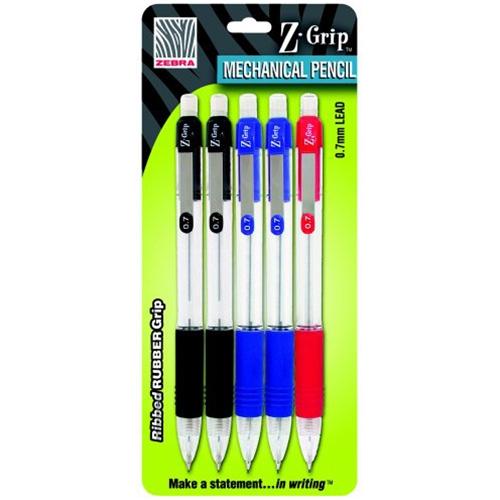 Zebra Z-Grip Mechanical Pencil Set of 5