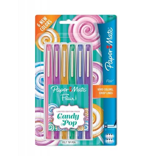 Paper Mate Flair Felt Tip Pens Limited Edition Candy Pop Pack