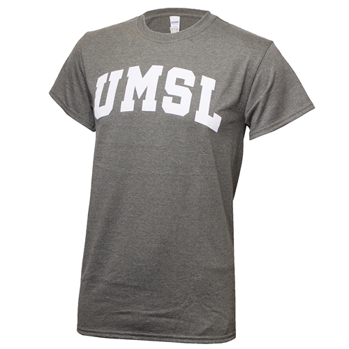 UMSL Block Letter Olive Green Crew Neck T-Shirt