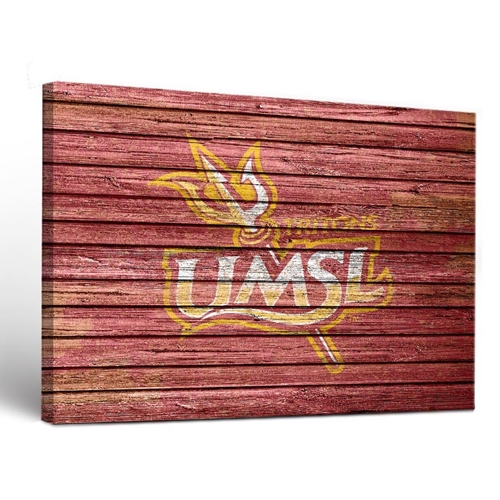 UMSL Tritons Wheathered Canvas 24x36 Wall Art