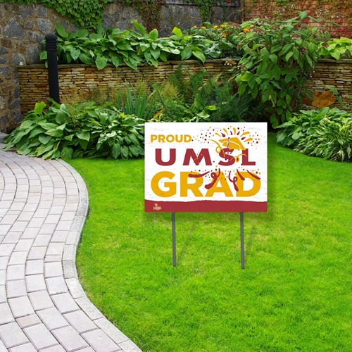 Proud UMSL Grad Lawn Sign