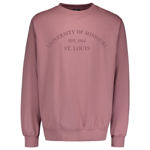 Pink University of Missouri Est. 1963 St. Louis Embroidery Sweatshirt Crewneck