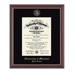 UMSL Gold Framed Diploma Frame