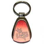 UMSL Tritons Red & White Tear Drop Keychain