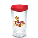 UMSL Tervis Clear Plastic Tumbler with Red Lid