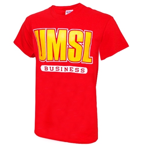 UMSL Business Red Crew Neck T-Shirt