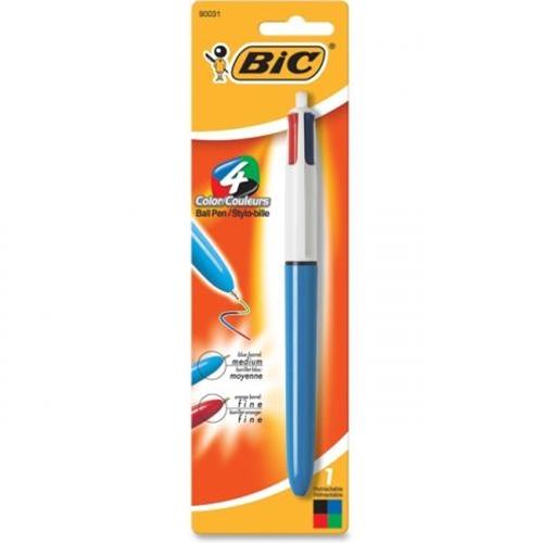 Bic 4-Color Retractable Medium Ball Point Pen