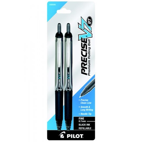 Pilot Precise V5/V7 Retractable Rolling Ball Pen Pack of 2