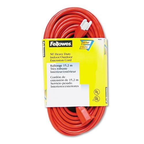 Fellowes Heavy Duty Indoor/Outdoor 50' Extension Cord