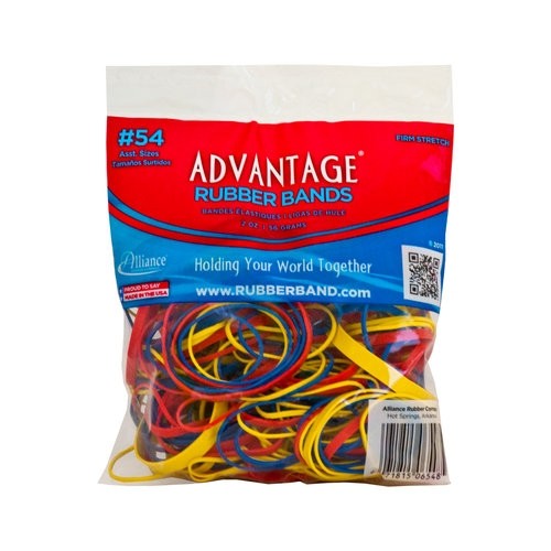 Composite Fasteners 2oz Assorted Colors Rubber Bands