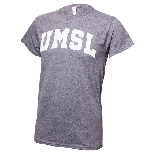 UMSL Block Letter Grey Crew Neck T-Shirt