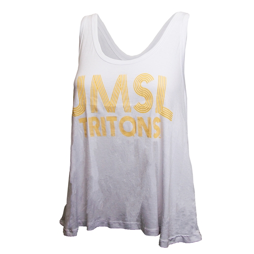 UMSL Tritons Juniors' White Tank Top