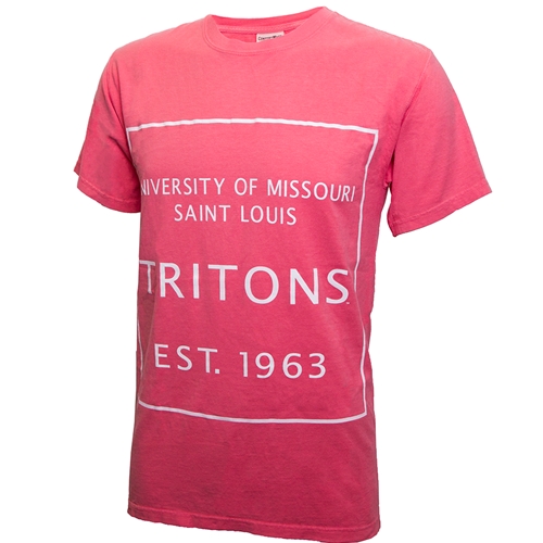 University of Missouri St Louis Tritons Est 1963 Coral T- Shirt