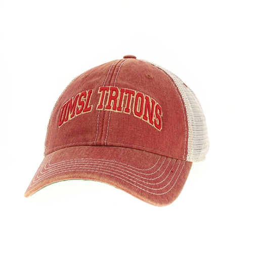 UMSL Tritons Red and Tan Trucker Hat