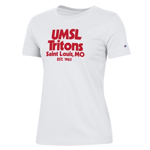 UMSL Tritons St Louis MO Est 1963 Champion Junior's White T-Shirt