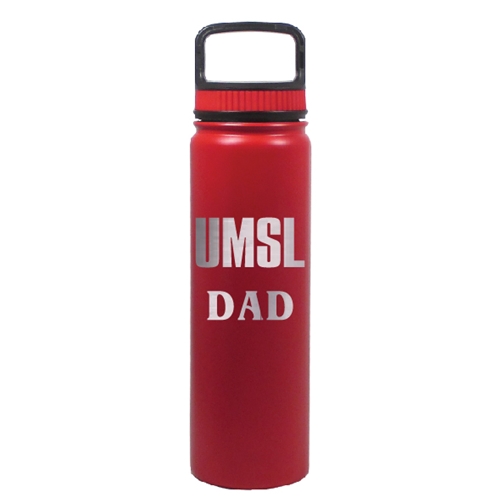 UMSL Dad Vacuum Insulated Red Water Bottle