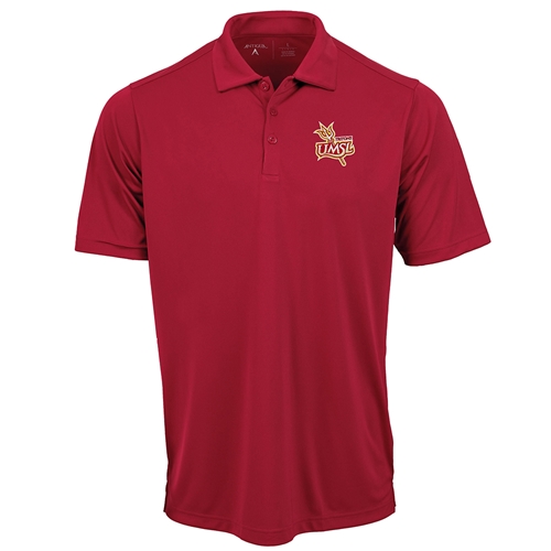 UMSL Triton Store - UMSL Triton Logo Left Chest Red Polo Shirt