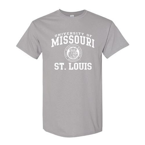 Light Grey UMSL Tee Official Seal Full Chest