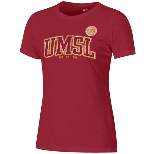Red UMSL Mom Official Seal Tee