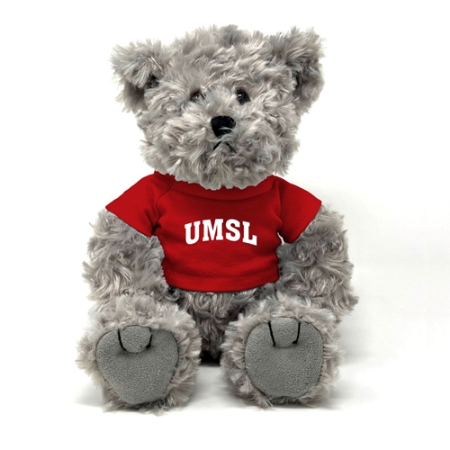 10in Traditional UMSL Plush Bear Red Tee