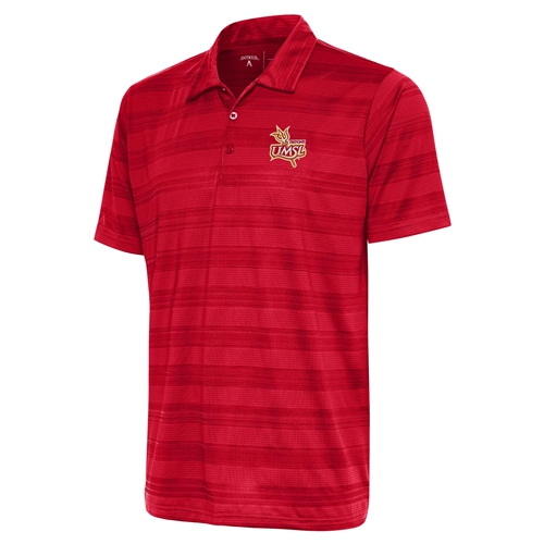 Stripe Compass Red UMSL Polo