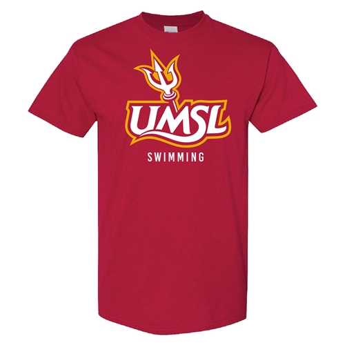 Cardinal Red UMSL Swimming & Diving Tee