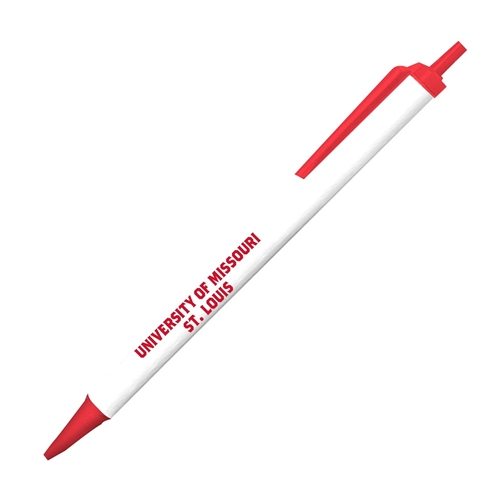 White and Red UMSL Ballpoint Pen