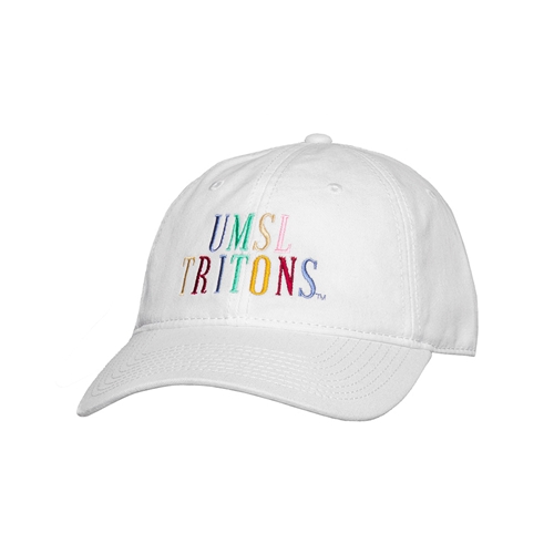 White UMSL Colorful Embroidery Cap