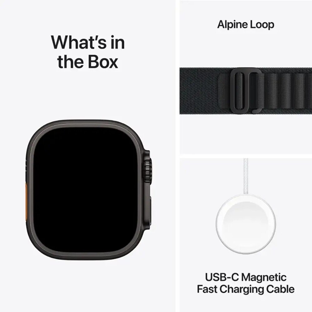 Apple Watch Ultra 3 GPS + Cellular 49mm Black Titanium Case with