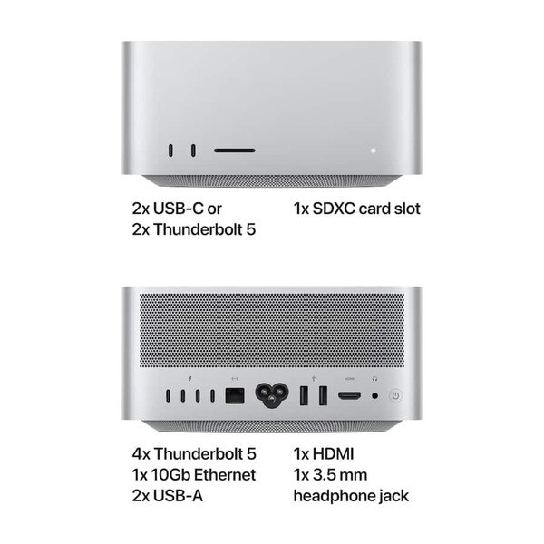 Apple - Mac Studio - M4 Max - 1TB SSD - Silver