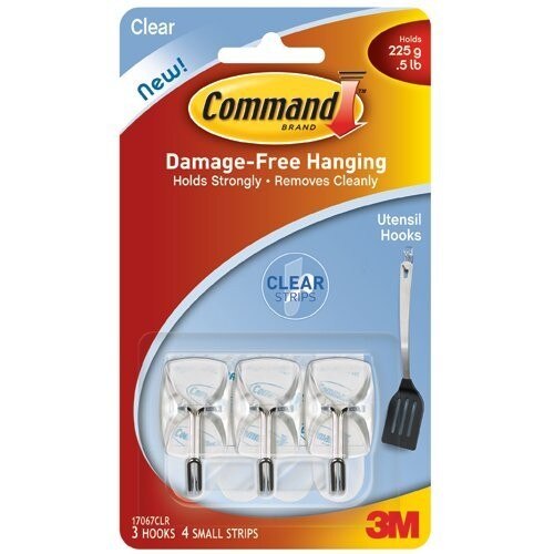 Command 3M Clear Adhesive Hooks Command 3M Clear Adhesive Hooks